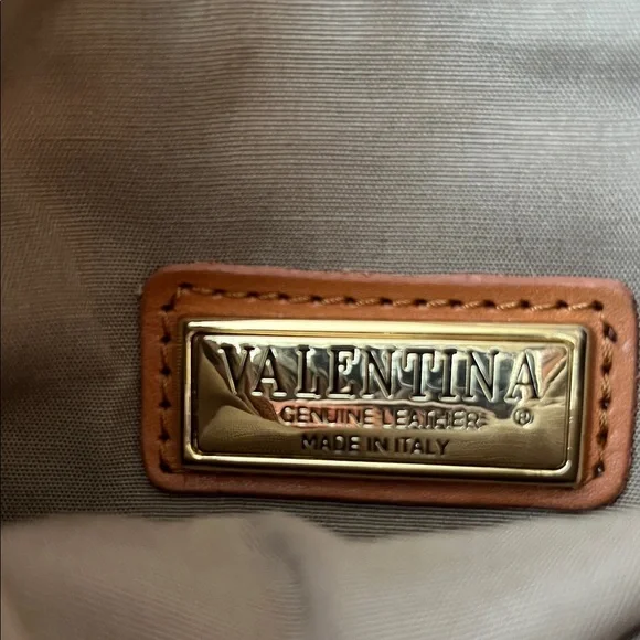 Valentina Cream Crossbody with Tan Trim and Gold Hardware - Picture 9 of 14